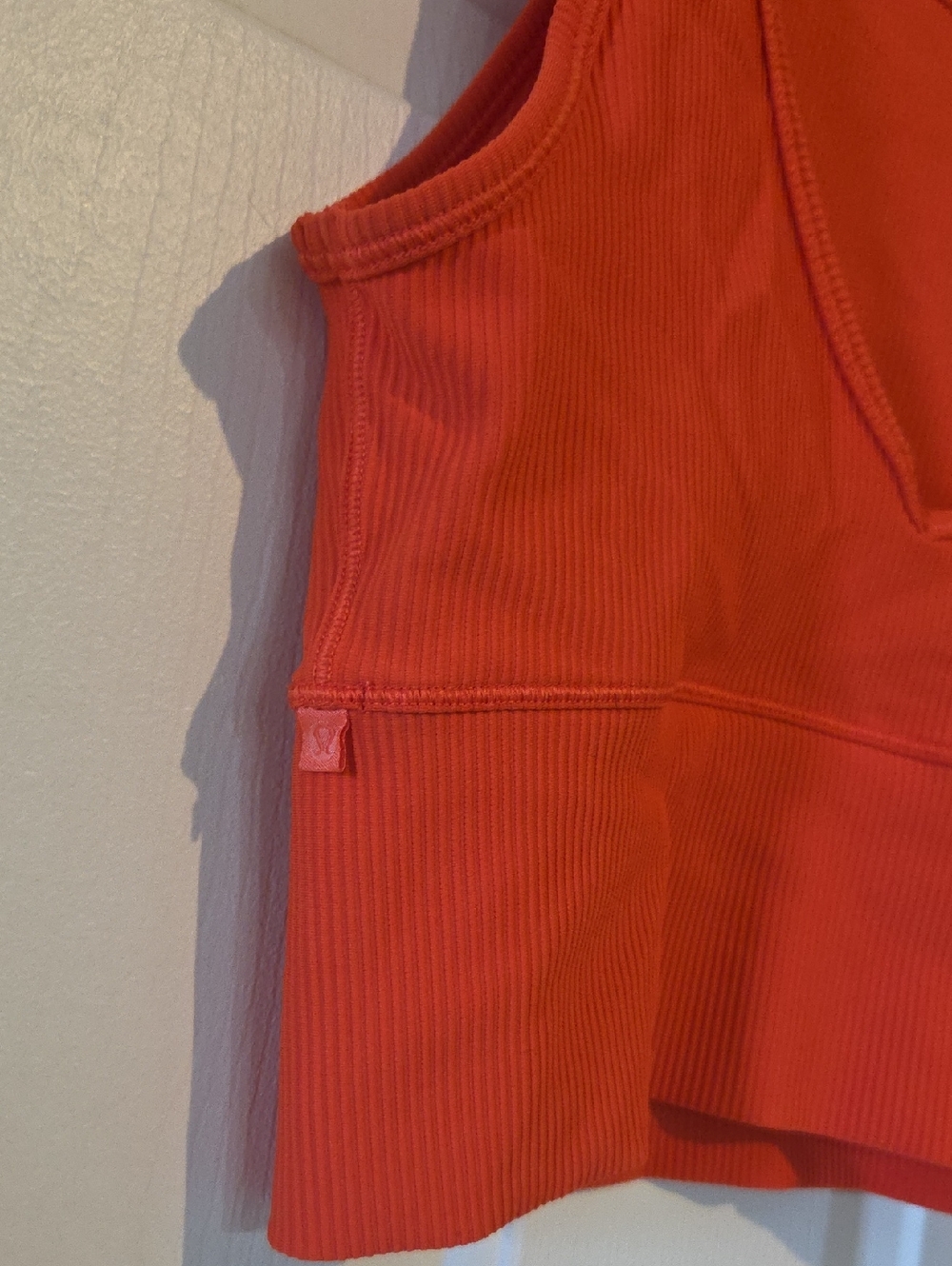 Lululemon Power Pivot Tank Top *Rib Autumn Red - Picture 7 of 9